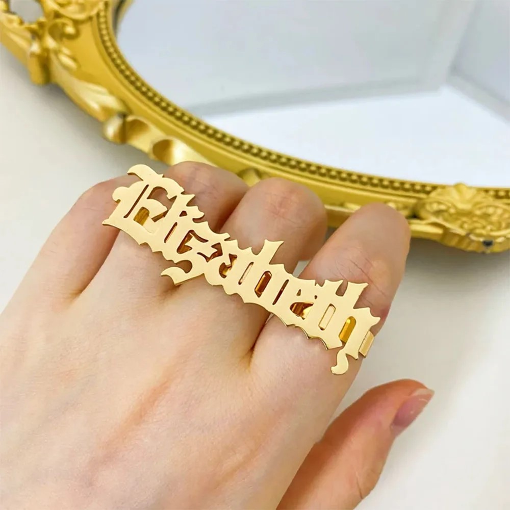 Custom Name Ring Women Knuckle - Initial Ring Custom review and price