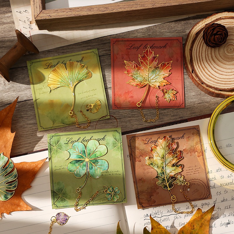 1 Pcs Vintage Leaf Bookmark Wi - Dried Flower Bookmark review and price