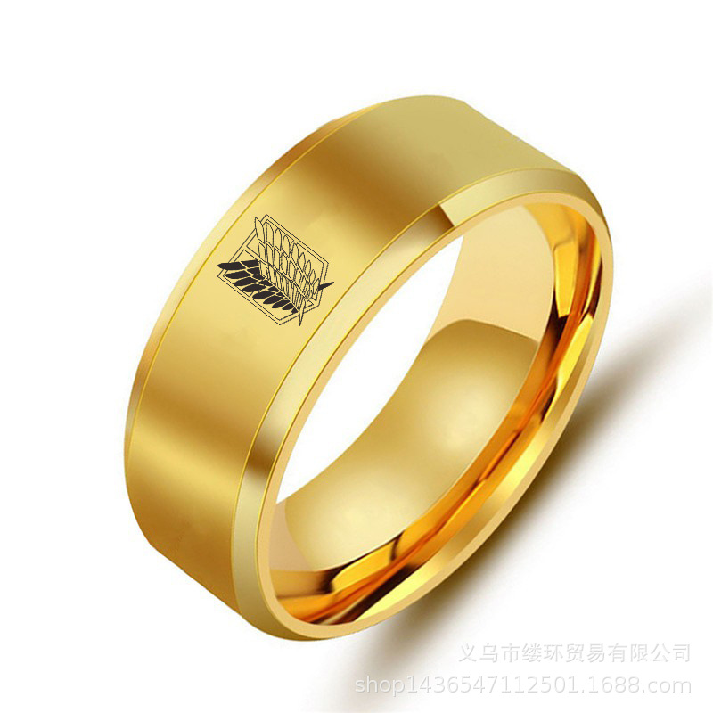 5 colors Attack on Titan Black - Initial Ring Custom review and price
