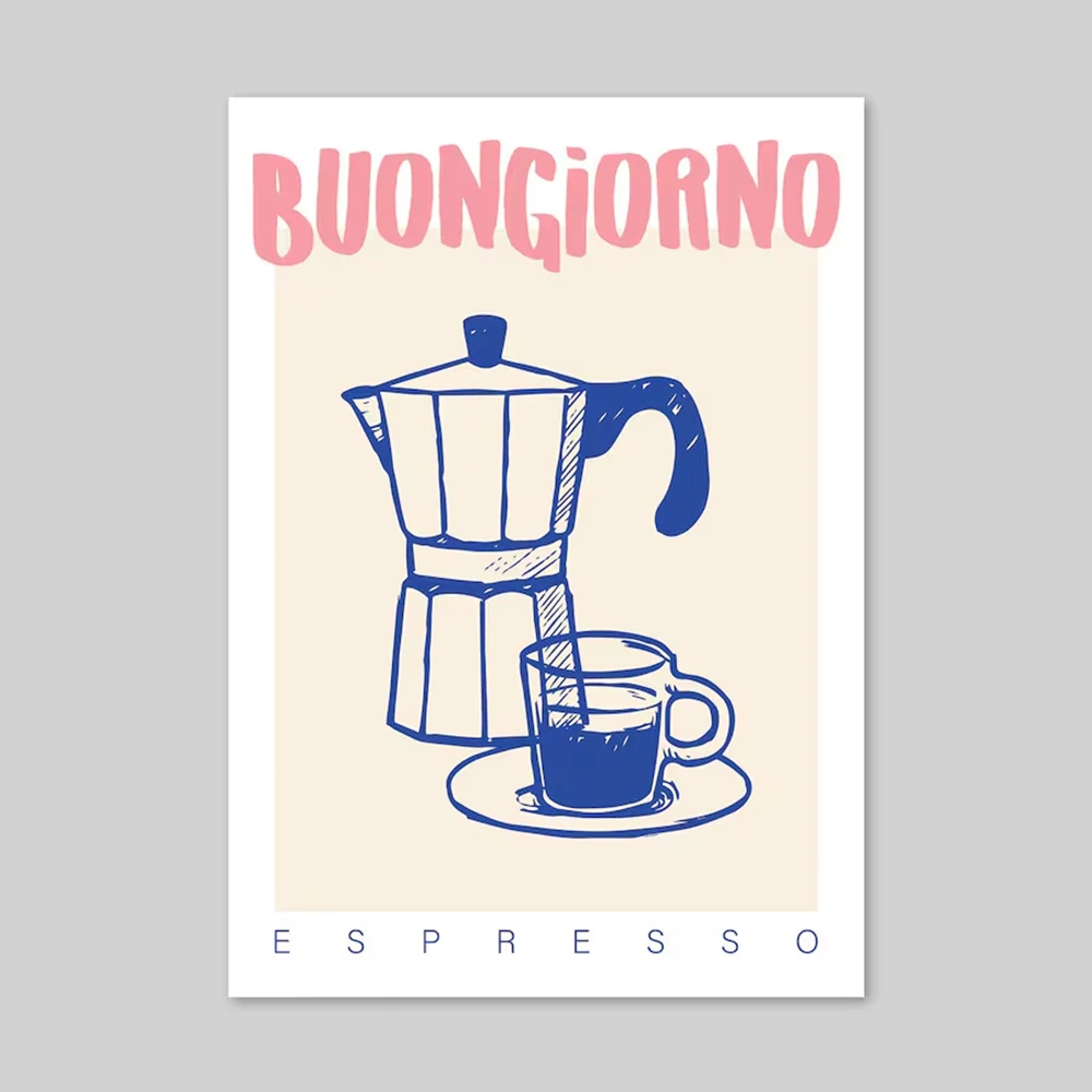 Modern Coffee Espresso Wall Ar - Custom Map Poster review and price
