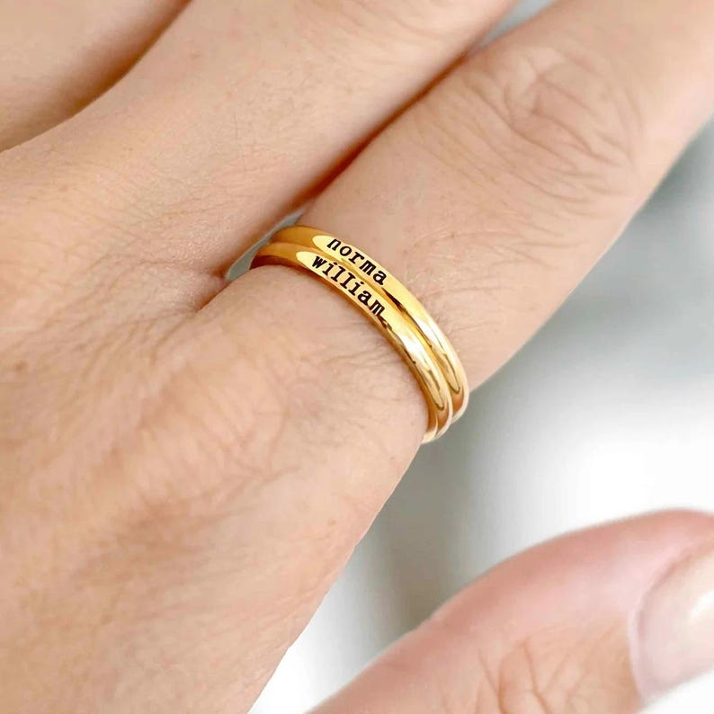 Personalized Engraved Name Rin - Initial Ring Custom review and price