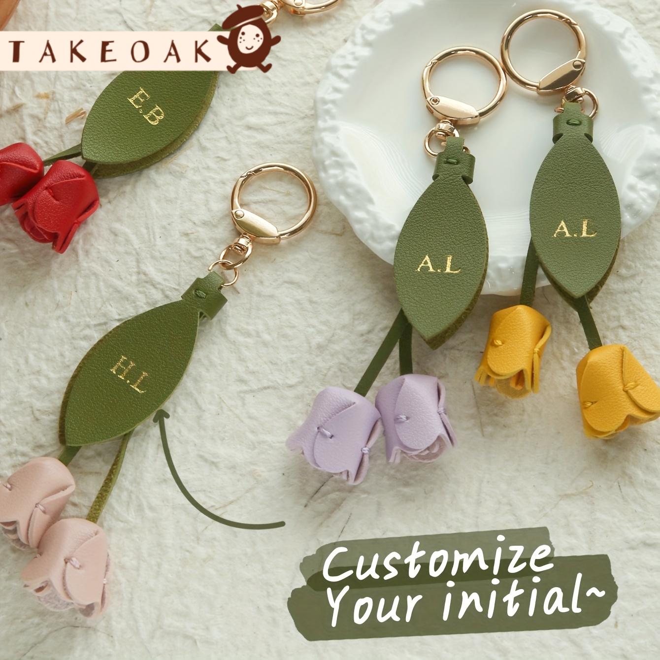 Customized Initals Leather Tul - Monogram Keychain Leather review and price