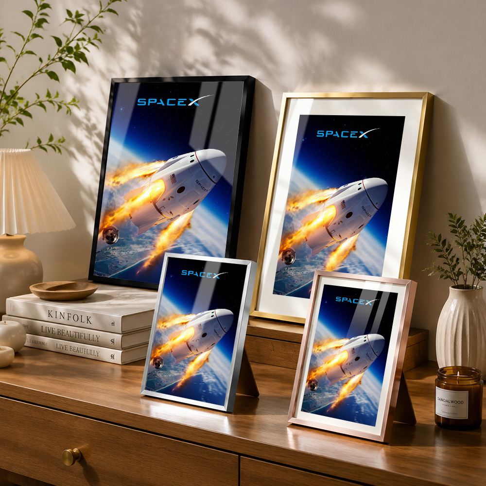 Spacex Dragon Capsule Reentry  - Custom Map Poster review and price