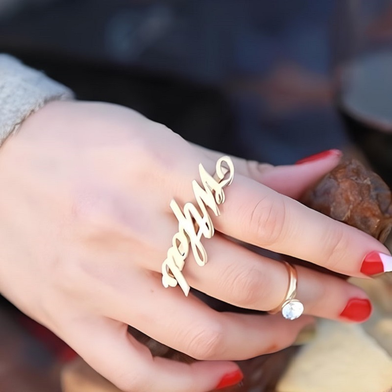 Customizable Stainless Steel T - Initial Ring Custom review and price